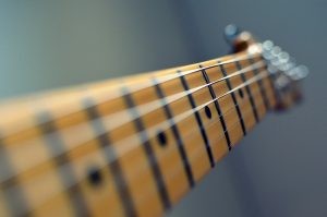 Electric guitar fretboard