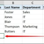 Navigating the Excel Interface using Tab and Enter Keys