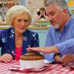 Mary Berry and the male judge evaluate a souffle