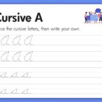 cursive a