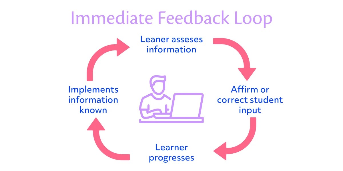 Diagram illustrating an Immediate Feedback Loop in learning.