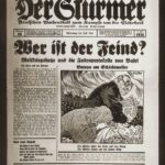 Front page of a German newspaper Der Stürmer July 1934