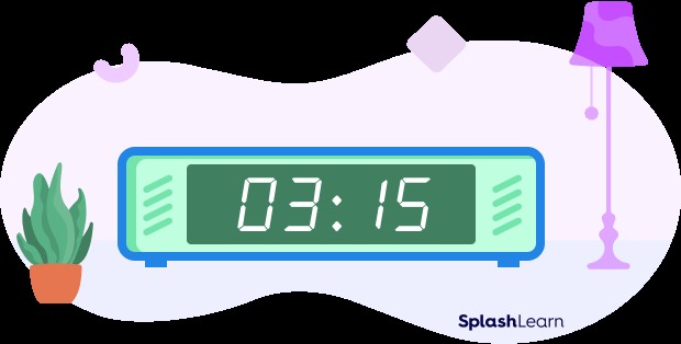 A 24-hour clock