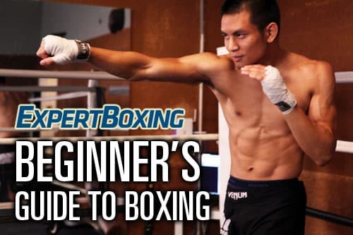 Beginner's guide to boxing, showcasing fundamental boxing techniques and stance