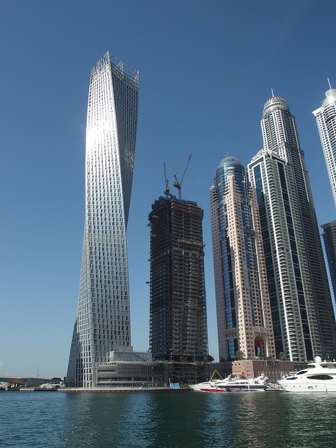 Cayan Tower in Dubai, UAE