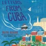 Map-like composition in Letters from Cuba cover art by John Parra, representing Poland, Havana, and Agramonte