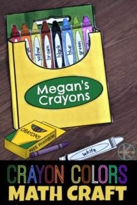 Crayon Colors Math Craft