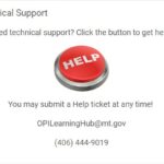 Contact Learning Hub Help Desk for technical support and assistance