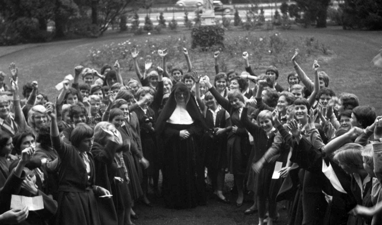 Sister Annette Heere, one of the founders of Regina Coeli language institute, known as 'the nuns of Vught', a renowned center for intensive Dutch language learning.