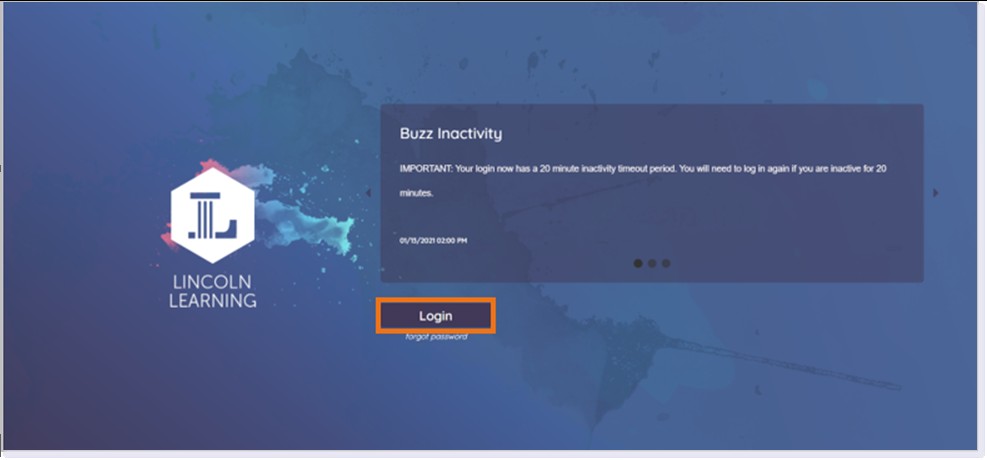 Lincoln Learning Pulse Login Page