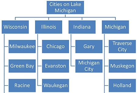 Tree diagram graphic organizer