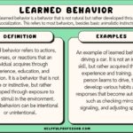Learned Behavior Example and Definition