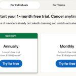 LinkedIn Learning Pricing Table Overview