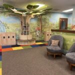 Bright and welcoming lobby area at Learning Tree Academy Hudson WI, designed for child care reception and parent greetings