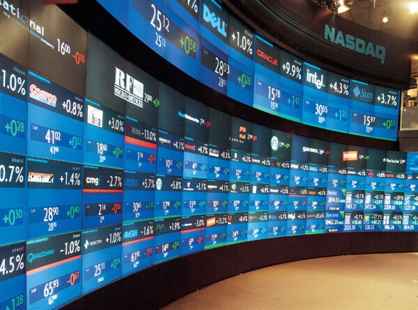 Nasdaq Stock Exchange Recording Studio Wall