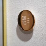 Nest Thermostat 4th Gen Polished Gold Review on Wall