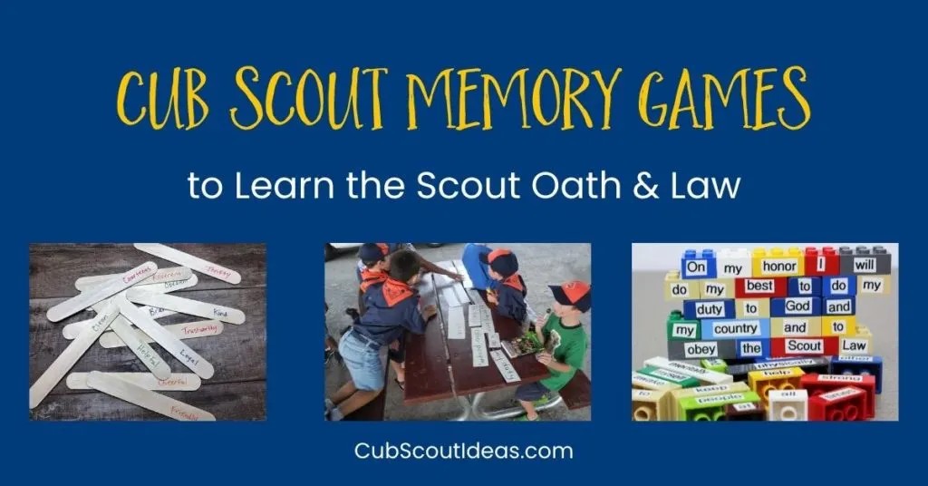 Engaging scout oath and law games for kids, featuring diverse activities to make learning fun and effective for Cub Scouts.