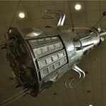 Sputnik 3 Model at Tsiolkovsky Museum: A detailed model of the Sputnik 3 satellite is showcased at the Konstantin E. Tsiolkovsky State Museum of the History of Cosmonautics in Kaluga, Russia, highlighting its scientific instruments and design.