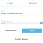 Carnegie Learning Passport Login Page for Email and Password Entry