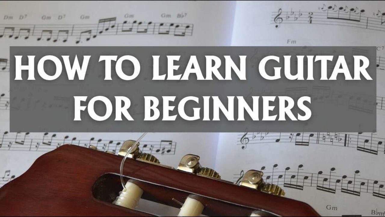 Enthusiastic beginner guitarist ready to learn how to play guitar.