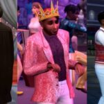 A collage of Sims 4 teen milestones, featuring graduation, prom royalty, and best friends, showcasing milestone progression through life stages.