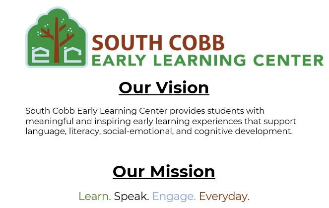 Vision Statement of South Cobb Early Learning Center