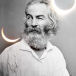 Walt Whitman observing a solar eclipse, illustrating his deep engagement with astronomical phenomena.