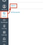 Canvas Admin Navigation