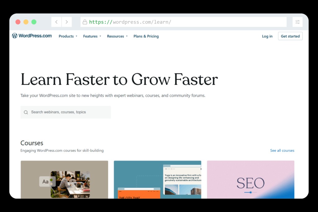 WordPress.com Learn