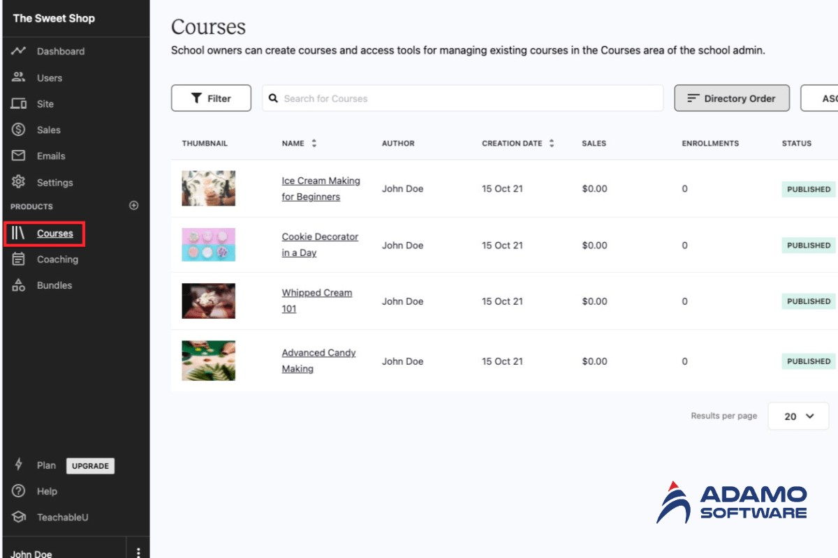Teachable Platform