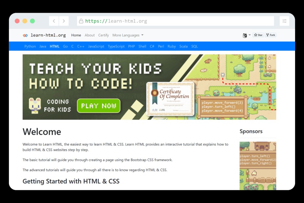 Learn HTML