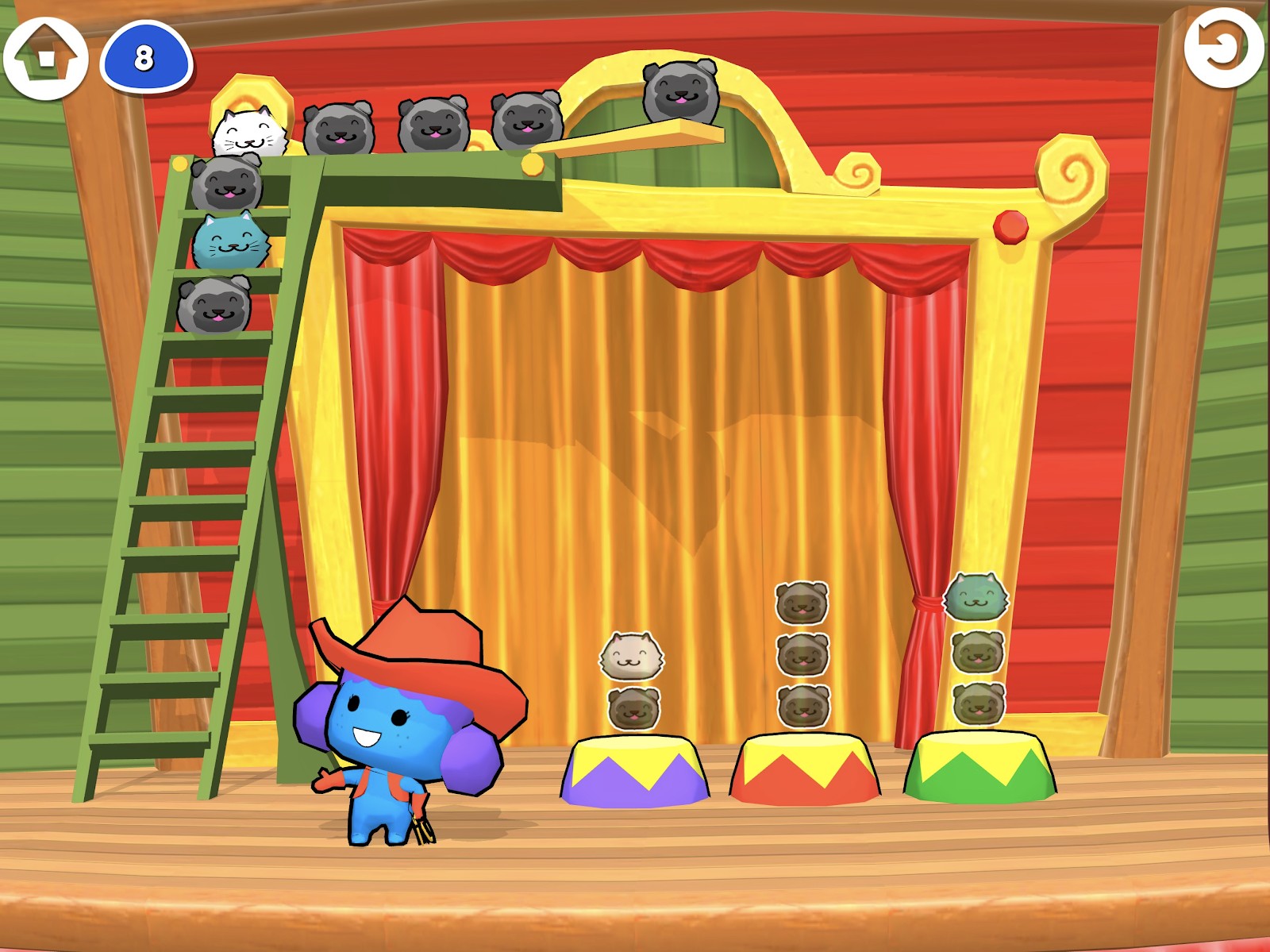Example from the Stacks and Queues game in Code Spark