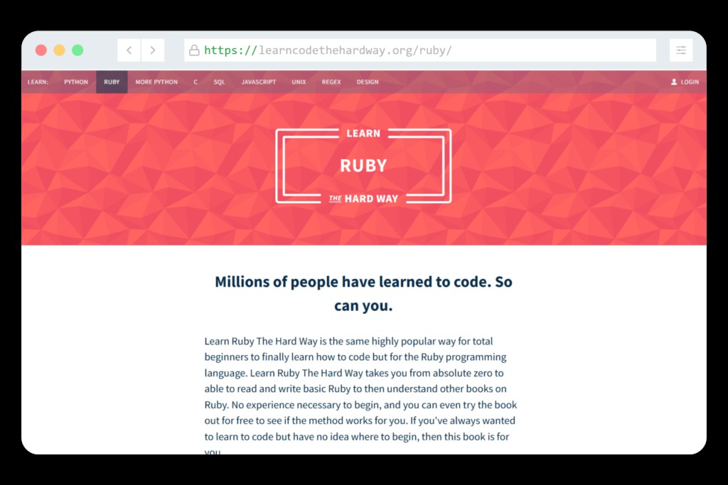 Learn Ruby the Hard Way