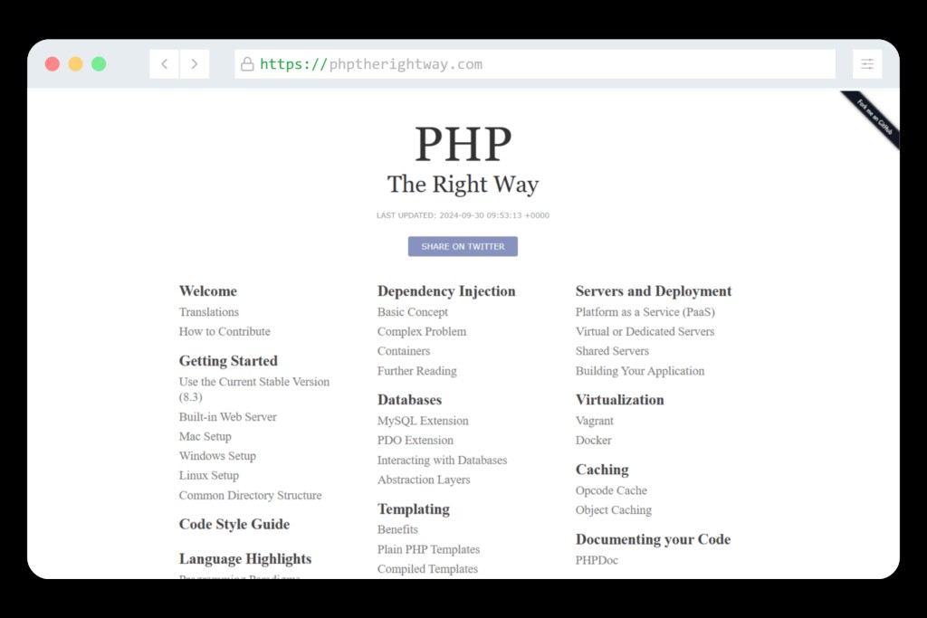 PHP the right way