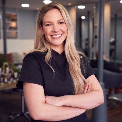 Beauty salon professional with licensed cosmetologist esthetician