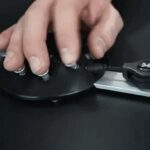 Charachorder One keyboard in use, showcasing the unique hand positions