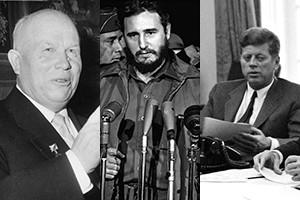 John F. Kennedy with advisors during the Cuban Missile Crisis