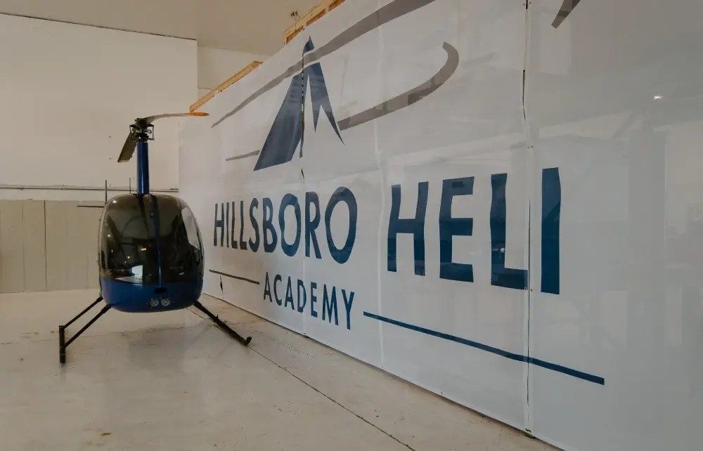 Helicopter taking off