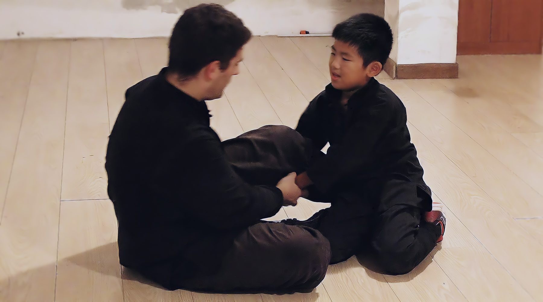 Nunchaku training version made of plastic