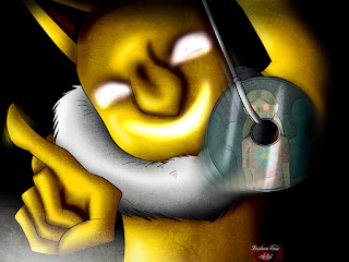 Hypno using its pendulum to hypnotize a child in Pokémon.