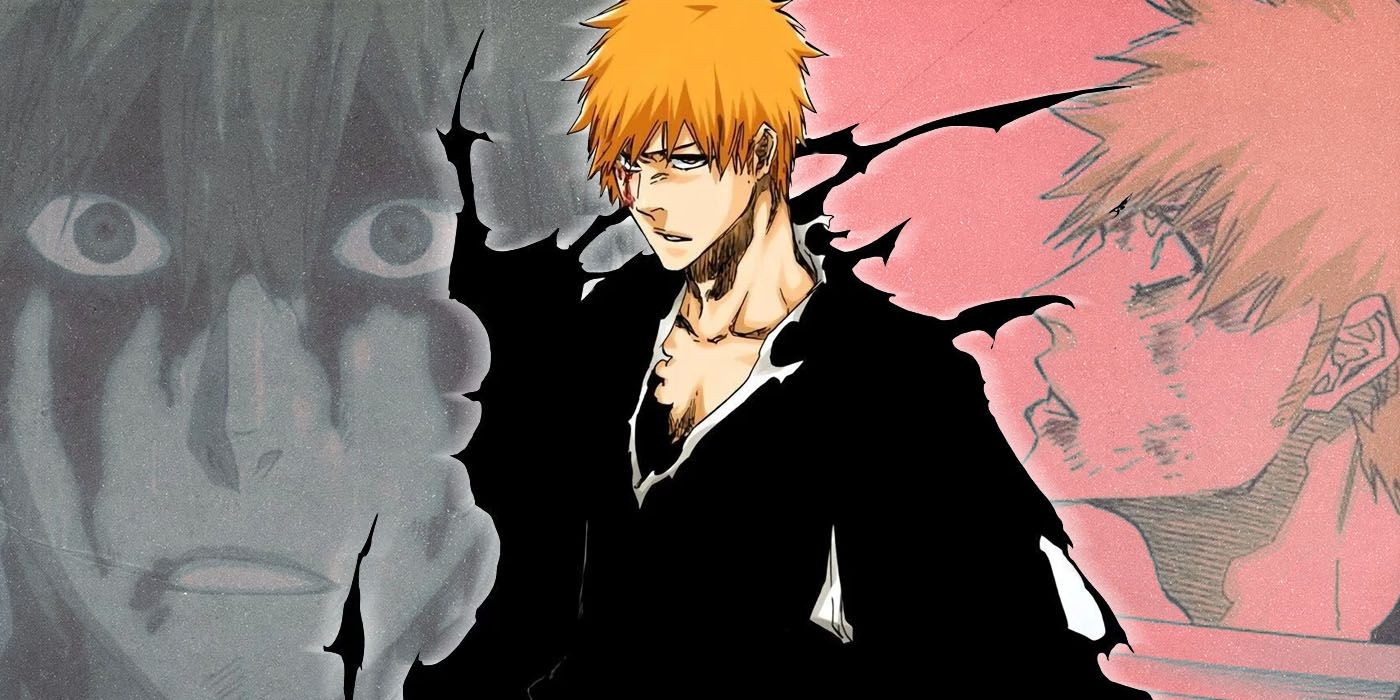 Ichigo Kurosaki is looking confident in the bleach manga