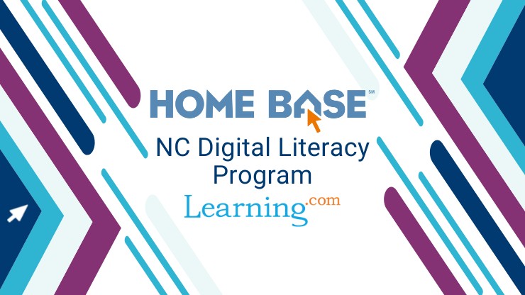 Student using Learning.com to learn digital skills
