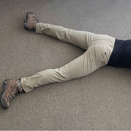 Legs Splayed Position for Shooting Stability