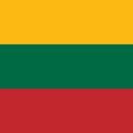 Lithuanian flag waving in the wind, representing the culture and language