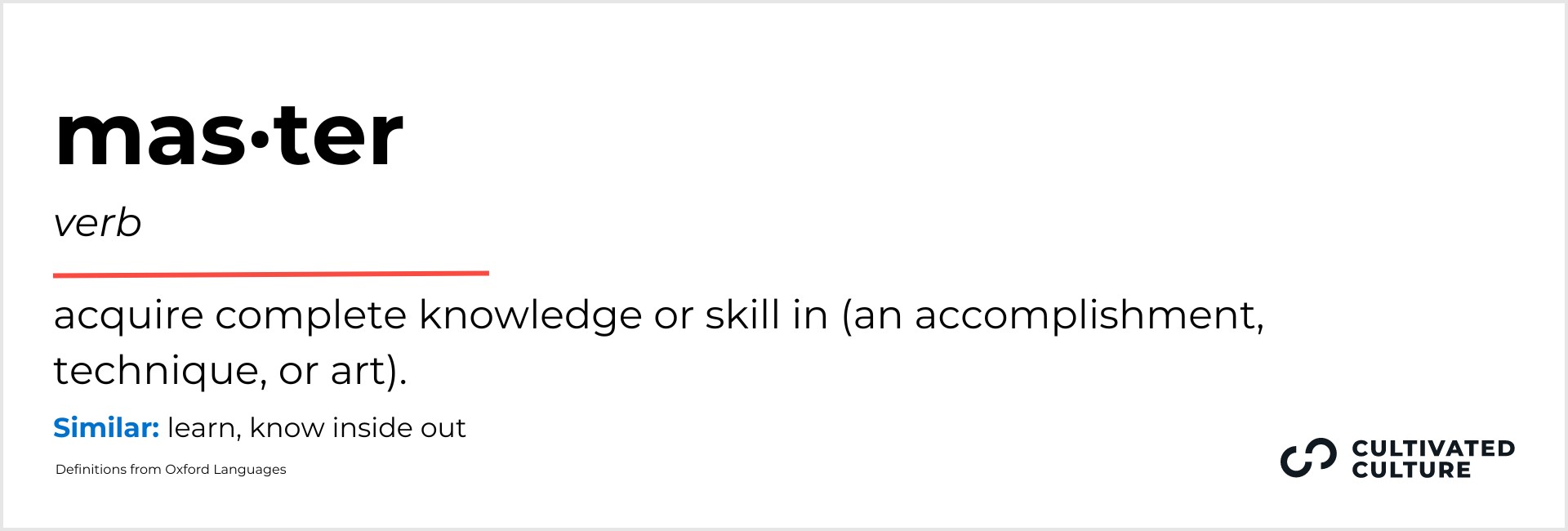 Mastered skill showcasing expertise