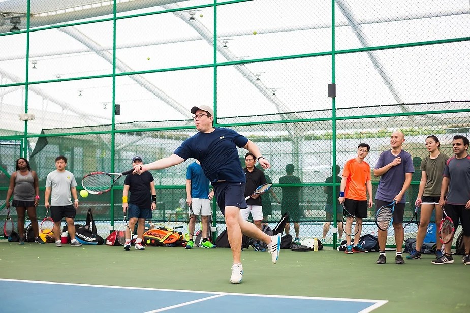 Players in action