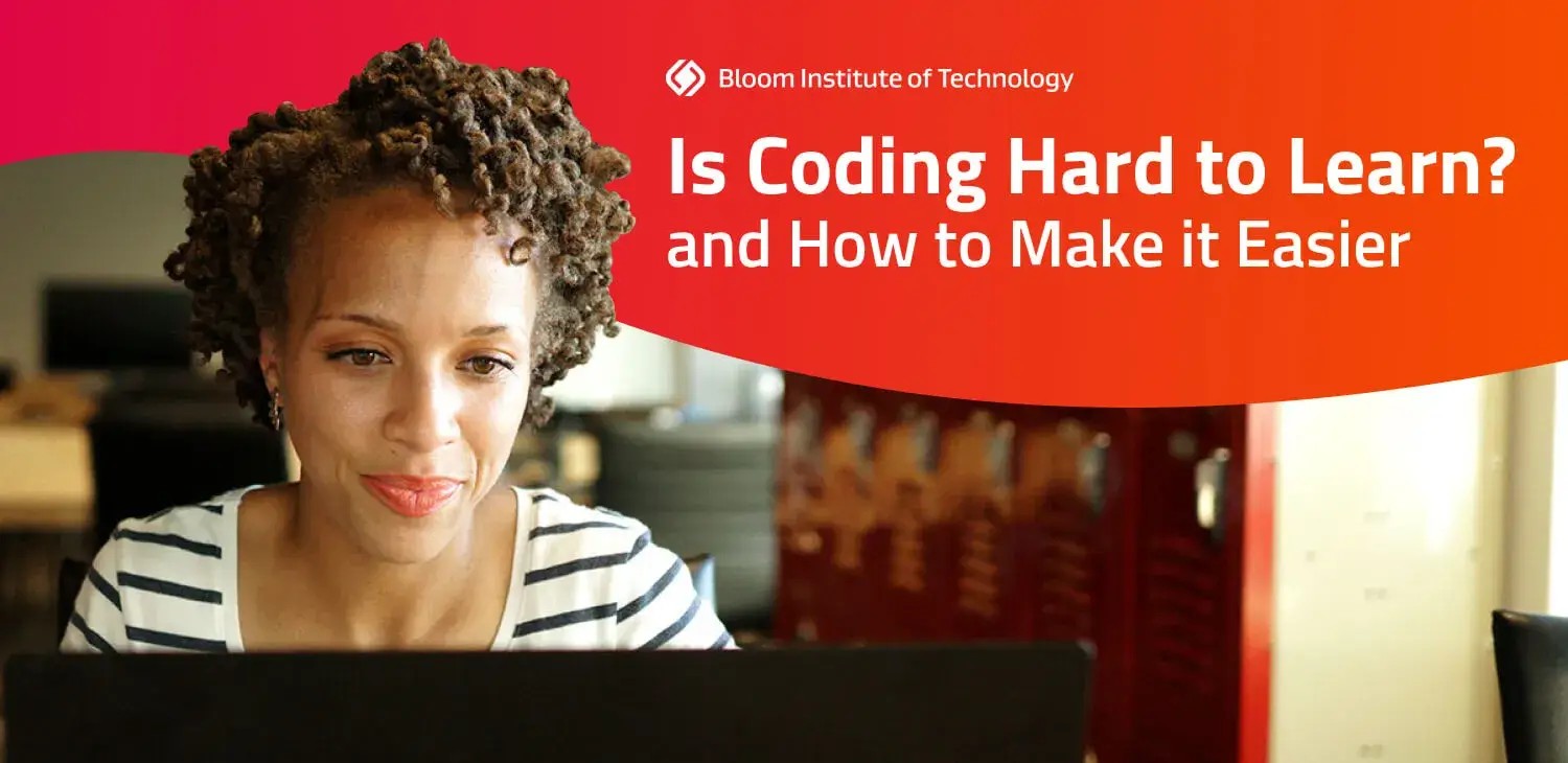 Student coding on laptop, highlighting accessibility of coding education