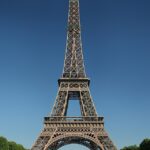 Eiffel Tower in Paris, representing the iconic French culture and language.