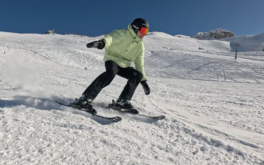Skiboards by Snowfeet offer a dynamic skiing experience with quick turns and agile movements