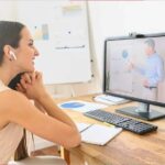 Person learning bookkeeping concepts